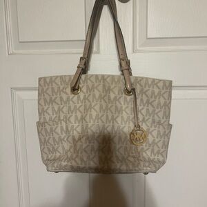 Michael Kors Tan Logo Tote Bag